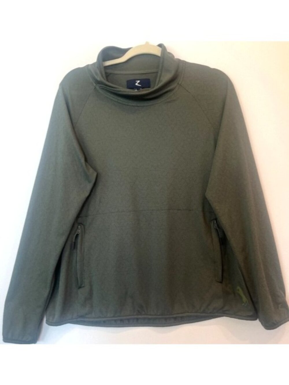 Horze Women's Pullover Lightweight Cowl Neckline Jacket Hunter Green Size 14